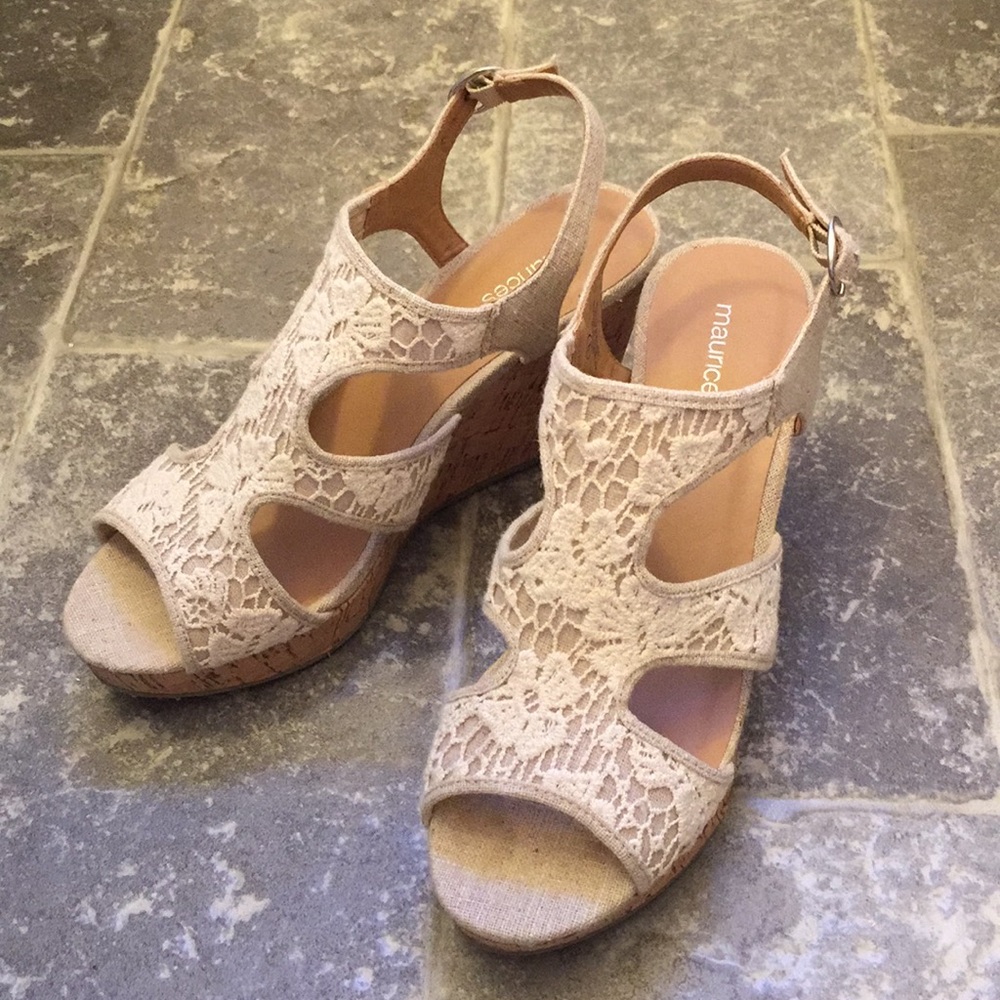 Cute crochet/lace wedges